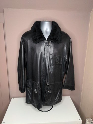 Jane norris black leather - jane, coat